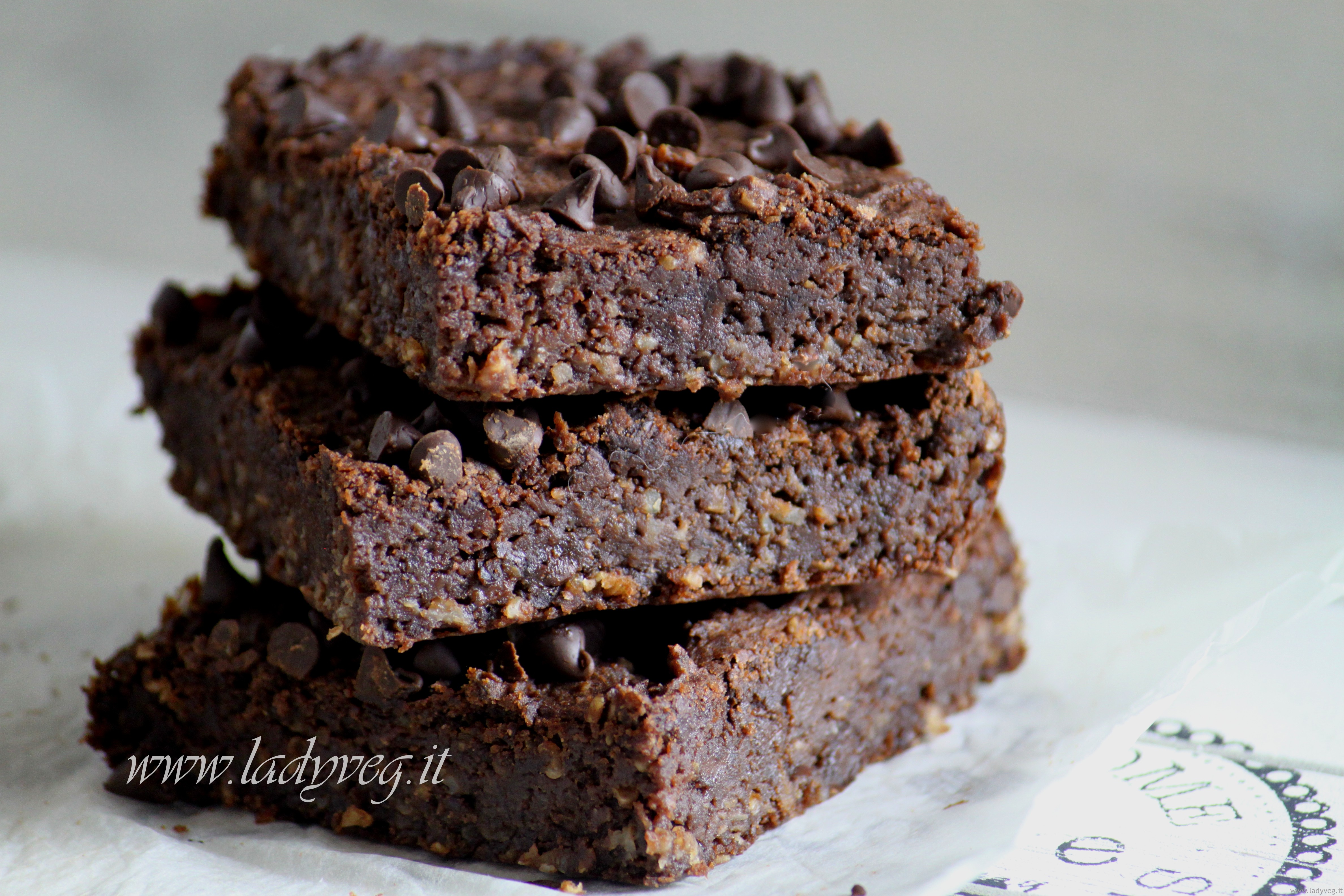 Brownies Al Cioccolato Con Fagioli Neri Vegan Ladyveg