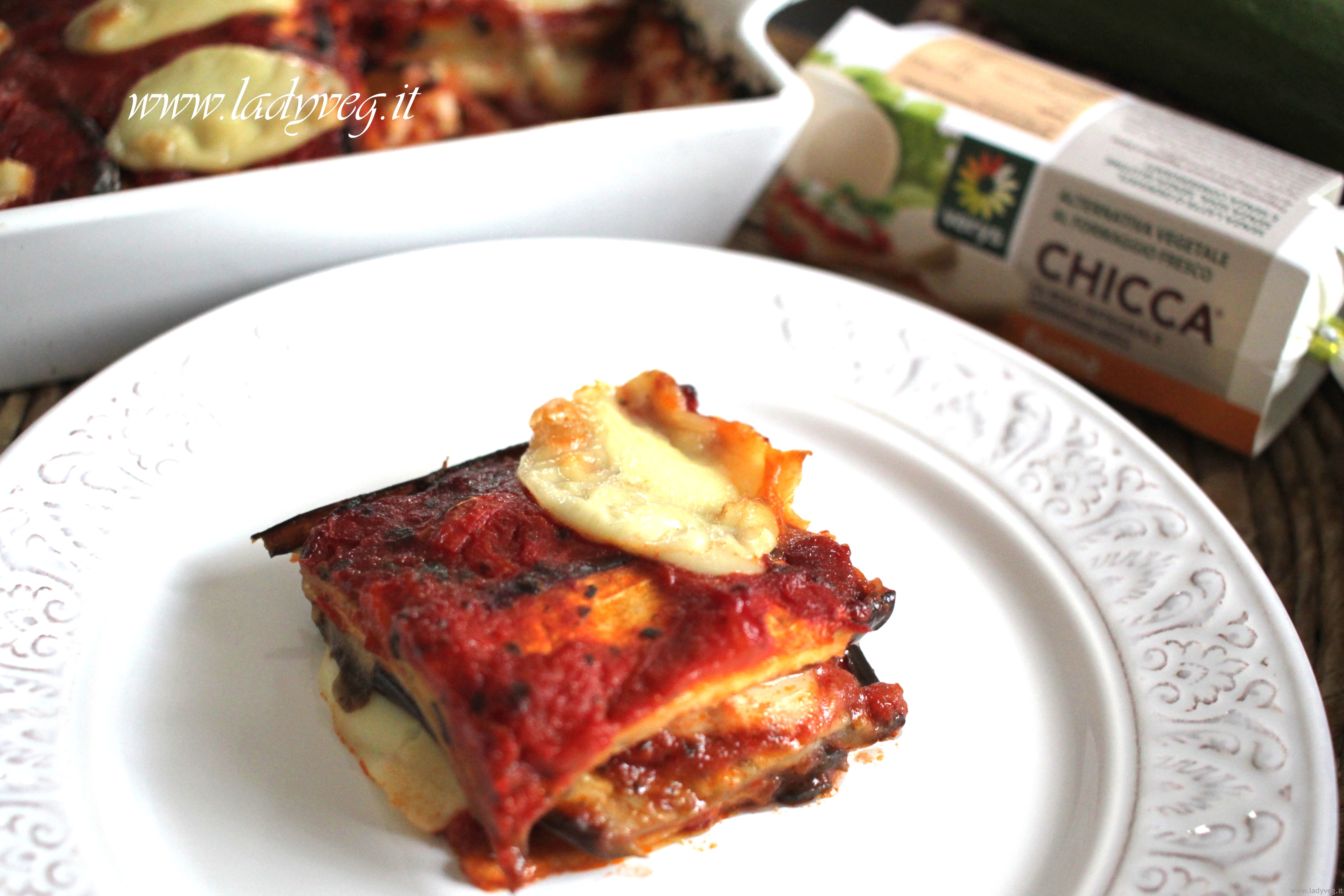 Parmigiana Vegana Di Melanzane Al Forno Non Fritte Ladyveg