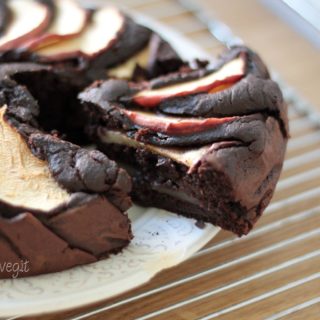 torta di mele vegan al burro di cocco