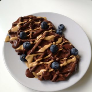 waffles vegani senza zucchero